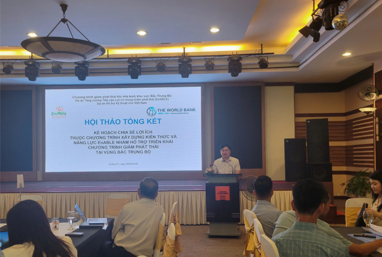 Hội thảo tổng kết kế hoạch chia sẻ lợi ích thuộc Chương trình xây dựng kiến thức và năng lực EnABLE nhằm hỗ trợ triển khai Chương trình giảm phát thải tại vùng Bắc Trung Bộ