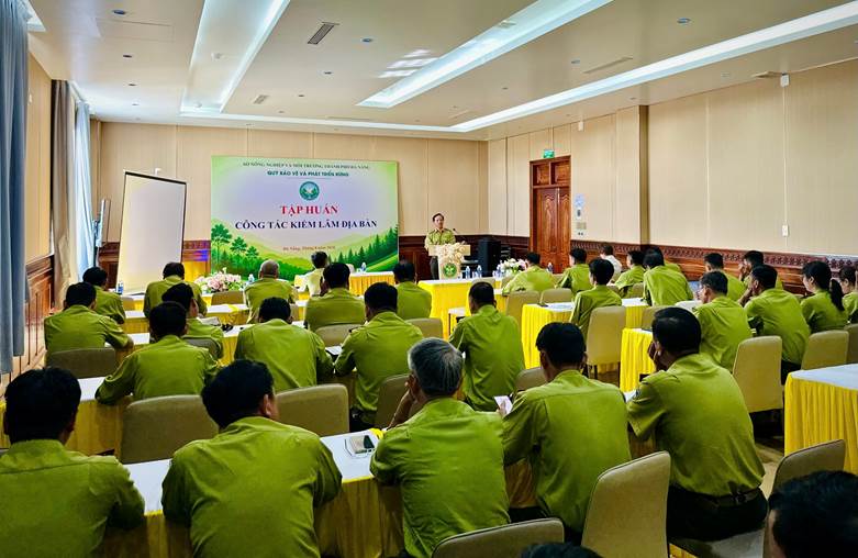 Ông Hà Phước Phú – đại diện Chi cục Kiểm lâm TP Đà Nẵng phát biểu khai mạc